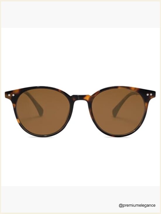 Small Round Classic Polarized Sunglasses for Women Men Vintage Style UV400 Lens